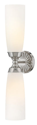 LED Wall Sconce<br /><span style="color:#4AB0CE;">Entrega: 4-10 dias en USA</span><br /><span style="color:#4AB0CE;font-size:60%;">PREGUNTE POR ENTREGA EN PANAMA</span><br />Collection: Alexis<br />Finish: Polished Nickel