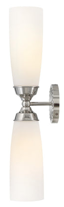 LED Wall Sconce<br /><span style="color:#4AB0CE;">Entrega: 4-10 dias en USA</span><br /><span style="color:#4AB0CE;font-size:60%;">PREGUNTE POR ENTREGA EN PANAMA</span><br />Collection: Alexis<br />Finish: Polished Nickel