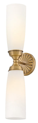 LED Wall Sconce<br /><span style="color:#4AB0CE;">Entrega: 4-10 dias en USA</span><br /><span style="color:#4AB0CE;font-size:60%;">PREGUNTE POR ENTREGA EN PANAMA</span><br />Collection: Alexis<br />Finish: Heritage Brass