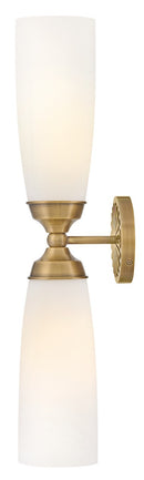 LED Wall Sconce<br /><span style="color:#4AB0CE;">Entrega: 4-10 dias en USA</span><br /><span style="color:#4AB0CE;font-size:60%;">PREGUNTE POR ENTREGA EN PANAMA</span><br />Collection: Alexis<br />Finish: Heritage Brass
