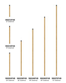 Hinkley - 990036FHB - Downrod - 36" Downrod - Heritage Brass