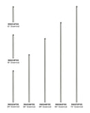 Hinkley - 990072FSS - Downrod - 72" Downrod - Satin Steel