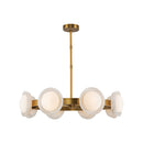 LED Chandelier<br /><span style="color:#4AB0CE;">Entrega: 3-4 semanas en USA</span><br /><span style="color:#4AB0CE;font-size:60%;">PREGUNTE POR ENTREGA EN PANAMA</span><br />Collection: Alonso<br />Finish: Vintage Brass/Alabaster