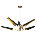 LED Chandelier<br /><span style="color:#4AB0CE;">Entrega: 4-10 dias en USA</span><br /><span style="color:#4AB0CE;font-size:60%;">PREGUNTE POR ENTREGA EN PANAMA</span><br />Collection: Osorio<br />Finish: Matte Black/Vintage Brass