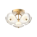 LED Flush Mount<br /><span style="color:#4AB0CE;">Entrega: 4-10 dias en USA</span><br /><span style="color:#4AB0CE;font-size:60%;">PREGUNTE POR ENTREGA EN PANAMA</span><br />Collection: Hera<br />Finish: Brushed Gold/Clear Ribbed Glass