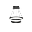 LED Chandelier<br /><span style="color:#4AB0CE;">Entrega: 4-10 dias en USA</span><br /><span style="color:#4AB0CE;font-size:60%;">PREGUNTE POR ENTREGA EN PANAMA</span><br />Collection: Cerchio<br />Finish: Black