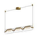 LED Linear Pendant<br /><span style="color:#4AB0CE;">Entrega: 4-10 dias en USA</span><br /><span style="color:#4AB0CE;font-size:60%;">PREGUNTE POR ENTREGA EN PANAMA</span><br />Collection: Hilo<br />Finish: Brushed Gold