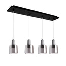 LED Pendant<br /><span style="color:#4AB0CE;">Entrega: 4-10 dias en USA</span><br /><span style="color:#4AB0CE;font-size:60%;">PREGUNTE POR ENTREGA EN PANAMA</span><br />Collection: Samson<br />Finish: Black/Smoked Glass