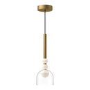 LED Pendant<br /><span style="color:#4AB0CE;">Entrega: 4-10 dias en USA</span><br /><span style="color:#4AB0CE;font-size:60%;">PREGUNTE POR ENTREGA EN PANAMA</span><br />Collection: Rise<br />Finish: Brushed Gold/Clear