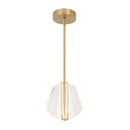 LED Pendant<br /><span style="color:#4AB0CE;">Entrega: 4-10 dias en USA</span><br /><span style="color:#4AB0CE;font-size:60%;">PREGUNTE POR ENTREGA EN PANAMA</span><br />Collection: Mulberry<br />Finish: Brushed Gold/Light Guide