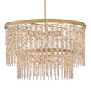 LED Chandelier<br /><span style="color:#4AB0CE;">Entrega: 4-10 dias en USA</span><br /><span style="color:#4AB0CE;font-size:60%;">PREGUNTE POR ENTREGA EN PANAMA</span><br />Collection: Rubina<br />Finish: Burnished Gold