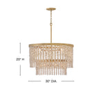LED Chandelier<br /><span style="color:#4AB0CE;">Entrega: 4-10 dias en USA</span><br /><span style="color:#4AB0CE;font-size:60%;">PREGUNTE POR ENTREGA EN PANAMA</span><br />Collection: Rubina<br />Finish: Burnished Gold
