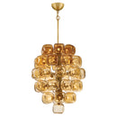 Fredrick Ramond - FR46856UB - LED Chandelier - Perriand - Unlacquered Brass