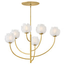 LED Chandelier<br /><span style="color:#4AB0CE;">Entrega: 4-10 dias en USA</span><br /><span style="color:#4AB0CE;font-size:60%;">PREGUNTE POR ENTREGA EN PANAMA</span><br />Collection: Fantine<br />Finish: Unlacquered Brass