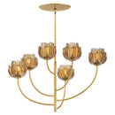 LED Chandelier<br /><span style="color:#4AB0CE;">Entrega: 4-10 dias en USA</span><br /><span style="color:#4AB0CE;font-size:60%;">PREGUNTE POR ENTREGA EN PANAMA</span><br />Collection: Fantine<br />Finish: Unlacquered Brass