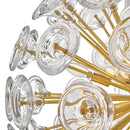 LED Chandelier<br /><span style="color:#4AB0CE;">Entrega: 4-10 dias en USA</span><br /><span style="color:#4AB0CE;font-size:60%;">PREGUNTE POR ENTREGA EN PANAMA</span><br />Collection: Maya<br />Finish: Unlacquered Brass