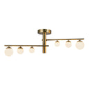 LED Semi-Flush Mount<br /><span style="color:#4AB0CE;">Entrega: 4-10 dias en USA</span><br /><span style="color:#4AB0CE;font-size:60%;">PREGUNTE POR ENTREGA EN PANAMA</span><br />Collection: Cypress<br />Finish: Brushed Gold/Opal Glass