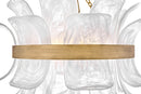 LED Chandelier<br /><span style="color:#4AB0CE;">Entrega: 9-10 semanas en USA</span><br /><span style="color:#4AB0CE;font-size:60%;">PREGUNTE POR ENTREGA EN PANAMA</span><br />Collection: Fleur<br />Finish: Burnished Gold