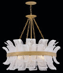 LED Chandelier<br /><span style="color:#4AB0CE;">Entrega: 2-3 semanas en USA</span><br /><span style="color:#4AB0CE;font-size:60%;">PREGUNTE POR ENTREGA EN PANAMA</span><br />Collection: Fleur<br />Finish: Burnished Gold
