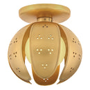 LED Semi Flush Mount<br /><span style="color:#4AB0CE;">Entrega: 4-10 dias en USA</span><br /><span style="color:#4AB0CE;font-size:60%;">PREGUNTE POR ENTREGA EN PANAMA</span><br />Collection: Anthos<br />Finish: Unlacquered Brass