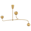 LED Chandelier<br /><span style="color:#4AB0CE;">Entrega: 4-10 dias en USA</span><br /><span style="color:#4AB0CE;font-size:60%;">PREGUNTE POR ENTREGA EN PANAMA</span><br />Collection: Anthos<br />Finish: Unlacquered Brass