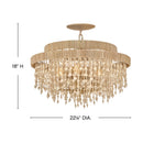 Fredrick Ramond - FR47003BNG - LED Semi Flush Mount - Freya - Burnished Gold