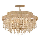LED Semi Flush Mount<br /><span style="color:#4AB0CE;">Entrega: 4-10 dias en USA</span><br /><span style="color:#4AB0CE;font-size:60%;">PREGUNTE POR ENTREGA EN PANAMA</span><br />Collection: Freya<br />Finish: Burnished Gold