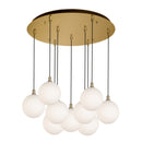 Kuzco Lighting - MP3106BGOP-09 - LED Pendant - Bolla - Brushed Gold/Opal Glass