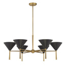 Six Light Chandelier<br /><span style="color:#4AB0CE;">Entrega: 4-10 dias en USA</span><br /><span style="color:#4AB0CE;font-size:60%;">PREGUNTE POR ENTREGA EN PANAMA</span><br />Collection: Cortan<br />Finish: Legacy Brass