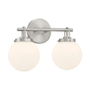 Two Light Vanity<br /><span style="color:#4AB0CE;">Entrega: 4-10 dias en USA</span><br /><span style="color:#4AB0CE;font-size:60%;">PREGUNTE POR ENTREGA EN PANAMA</span><br />Collection: Ortesa<br />Finish: Brushed Nickel