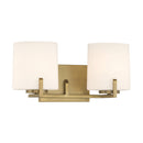 Two Light Vanity<br /><span style="color:#4AB0CE;">Entrega: 4-10 dias en USA</span><br /><span style="color:#4AB0CE;font-size:60%;">PREGUNTE POR ENTREGA EN PANAMA</span><br />Collection: Mirelle<br />Finish: Legacy Brass