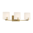 Three Light Vanity<br /><span style="color:#4AB0CE;">Entrega: 4-10 dias en USA</span><br /><span style="color:#4AB0CE;font-size:60%;">PREGUNTE POR ENTREGA EN PANAMA</span><br />Collection: Mirelle<br />Finish: Legacy Brass