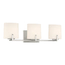 Three Light Vanity<br /><span style="color:#4AB0CE;">Entrega: 4-10 dias en USA</span><br /><span style="color:#4AB0CE;font-size:60%;">PREGUNTE POR ENTREGA EN PANAMA</span><br />Collection: Mirelle<br />Finish: Brushed Nickel