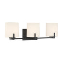 Three Light Vanity<br /><span style="color:#4AB0CE;">Entrega: 4-10 dias en USA</span><br /><span style="color:#4AB0CE;font-size:60%;">PREGUNTE POR ENTREGA EN PANAMA</span><br />Collection: Mirelle<br />Finish: Dark Matte Black