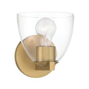 One Light Bath Sconce<br /><span style="color:#4AB0CE;">Entrega: 4-10 dias en USA</span><br /><span style="color:#4AB0CE;font-size:60%;">PREGUNTE POR ENTREGA EN PANAMA</span><br />Collection: Noellea<br />Finish: Legacy Brass
