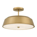 Three Light Semi-Flush Mount<br /><span style="color:#4AB0CE;">Entrega: 4-10 dias en USA</span><br /><span style="color:#4AB0CE;font-size:60%;">PREGUNTE POR ENTREGA EN PANAMA</span><br />Collection: Trellwyn<br />Finish: Legacy Brass