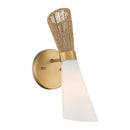 One Light Wall Sconce<br /><span style="color:#4AB0CE;">Entrega: 4-10 dias en USA</span><br /><span style="color:#4AB0CE;font-size:60%;">PREGUNTE POR ENTREGA EN PANAMA</span><br />Collection: Vantrel<br />Finish: Legacy Brass