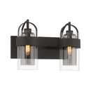Two Light Vanity<br /><span style="color:#4AB0CE;">Entrega: 4-10 dias en USA</span><br /><span style="color:#4AB0CE;font-size:60%;">PREGUNTE POR ENTREGA EN PANAMA</span><br />Collection: Ravik<br />Finish: Dark Matte Black