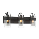 Three Light Vanity<br /><span style="color:#4AB0CE;">Entrega: 4-10 dias en USA</span><br /><span style="color:#4AB0CE;font-size:60%;">PREGUNTE POR ENTREGA EN PANAMA</span><br />Collection: Ravik<br />Finish: Dark Matte Black