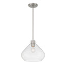 One Light Pendant<br /><span style="color:#4AB0CE;">Entrega: 4-10 dias en USA</span><br /><span style="color:#4AB0CE;font-size:60%;">PREGUNTE POR ENTREGA EN PANAMA</span><br />Collection: Elaris<br />Finish: Brushed Nickel