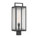 One Light Outdoor Post Mount<br /><span style="color:#4AB0CE;">Entrega: 4-10 dias en USA</span><br /><span style="color:#4AB0CE;font-size:60%;">PREGUNTE POR ENTREGA EN PANAMA</span><br />Collection: Edgewood<br />Finish: Dark Matte Black