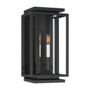 Two Light Outdoor Wall Sconce<br /><span style="color:#4AB0CE;">Entrega: 4-10 dias en USA</span><br /><span style="color:#4AB0CE;font-size:60%;">PREGUNTE POR ENTREGA EN PANAMA</span><br />Collection: Stratford<br />Finish: Dark Matte Black