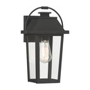 One Light Outdoor Wall Lantern<br /><span style="color:#4AB0CE;">Entrega: 4-10 dias en USA</span><br /><span style="color:#4AB0CE;font-size:60%;">PREGUNTE POR ENTREGA EN PANAMA</span><br />Collection: Branwyn<br />Finish: Sand Coal Black