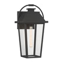 One Light Outdoor Wall Lantern<br /><span style="color:#4AB0CE;">Entrega: 4-10 dias en USA</span><br /><span style="color:#4AB0CE;font-size:60%;">PREGUNTE POR ENTREGA EN PANAMA</span><br />Collection: Branwyn<br />Finish: Sand Coal Black