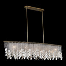 Nine Light Linear Pendant<br /><span style="color:#4AB0CE;">Entrega: 6-7 semanas en USA</span><br /><span style="color:#4AB0CE;font-size:60%;">PREGUNTE POR ENTREGA EN PANAMA</span><br />Collection: Farfalle<br />Finish: Brushed Champagne Gold