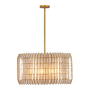 Eight Light Chandelier<br /><span style="color:#4AB0CE;">Entrega: 4-10 dias en USA</span><br /><span style="color:#4AB0CE;font-size:60%;">PREGUNTE POR ENTREGA EN PANAMA</span><br />Collection: Fractal<br />Finish: Oxidized Gold Leaf