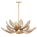 14 Light Chandelier<br /><span style="color:#4AB0CE;">Entrega: 4-10 dias en USA</span><br /><span style="color:#4AB0CE;font-size:60%;">PREGUNTE POR ENTREGA EN PANAMA</span><br />Collection: Fern<br />Finish: Modern Gold