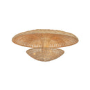 Troy Lighting - C6222-BRL - Three Light Semi Flush Mount - Draco - Bronze Leaf