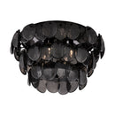 Four Light Flush Mount<br /><span style="color:#4AB0CE;">Entrega: 4-10 dias en USA</span><br /><span style="color:#4AB0CE;font-size:60%;">PREGUNTE POR ENTREGA EN PANAMA</span><br />Collection: Uroko<br />Finish: Black Nickel