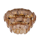 Four Light Flush Mount<br /><span style="color:#4AB0CE;">Entrega: 5-6 semanas en USA</span><br /><span style="color:#4AB0CE;font-size:60%;">PREGUNTE POR ENTREGA EN PANAMA</span><br />Collection: Uroko<br />Finish: Polished Winter Brass